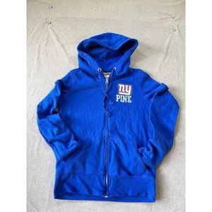 Victoria´s Secret New York‎ Giants Sweater Womens XS Blue Zip Hoodie Ladies